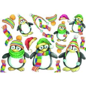 Carta di riso Pinguini invernali Stamperia