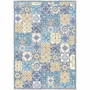 Carta di riso A3 Cementine blu Stamperia