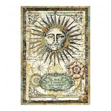 Carta di riso A4 Alchemy sun Stamperia