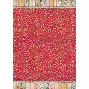 Carta di riso A4 Texture fiori Stamperia