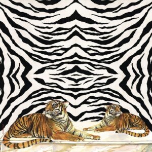 Tovagliolo in carta di riso Tigre Stamperia