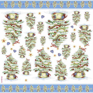 Tovagliolo in carta di riso Albero di natale Stamperia