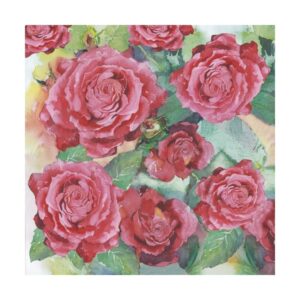 Tovagliolo in carta di riso Rose Stamperia