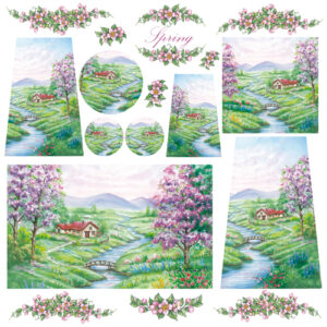 Tovagliolo in carta di riso Spring Stamperia