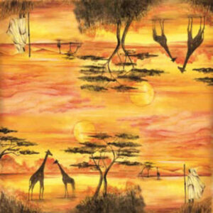 Tovagliolo in carta di riso Africa Stamperia
