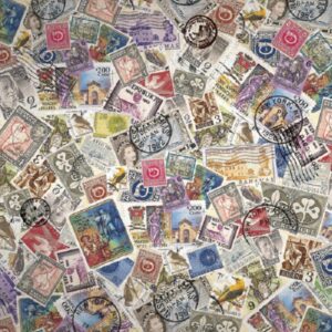 Tovagliolo in carta di riso Francobolli Stamperia
