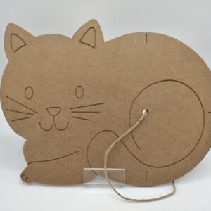 Base mdf orologio gatto