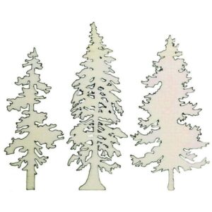 Trio conifere in legno