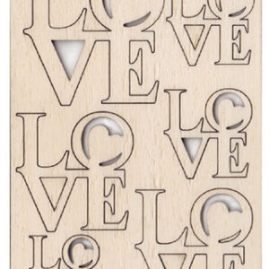 Scritta in legno Love