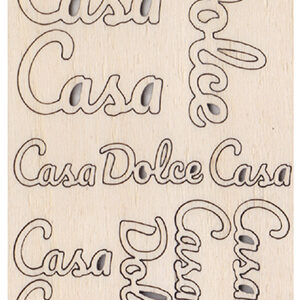Scritta in legno Casa dolce casa