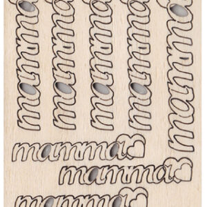 Scritta in legno Mamma