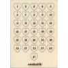 Numeri calendario in legno a cuore