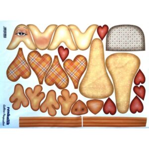 Panno kraft 3D Gallina Pasqualina 50x70cm