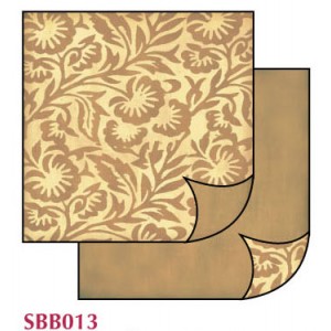 Carta scrap fiori marroni Stamperia