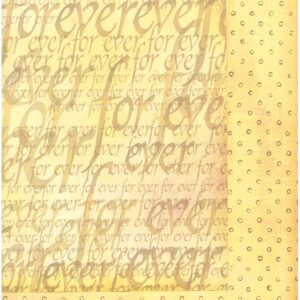 Carta scrap scritte beige e anellini Stamperia