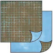 Carta scrap Tartan azzurro e sfumato Stamperia