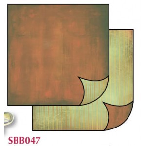 Carta scrap fondo marrone/rigato Stamperia
