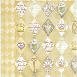 Carta scrap rombi Stamperia