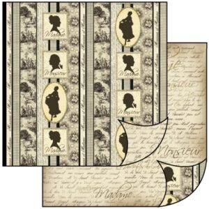 Carta scrap silhouettes Stamperia