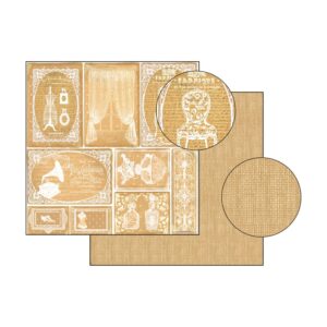 Carta scrap ornaments fondo miele Stamperia