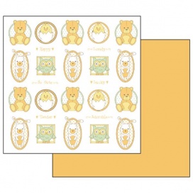 Carta scrap orsetti e gufi Stamperia