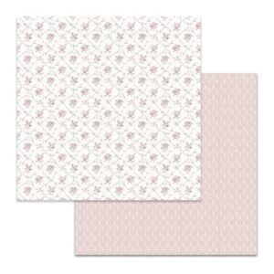 Carta scrap texture fiorellini rosa Stamperia
