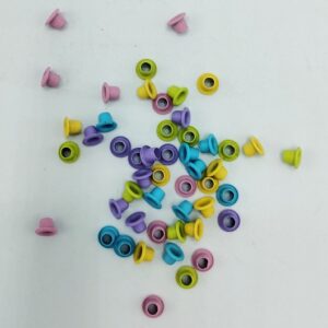 Confezione rivetti 50pz colori pastello assortiti