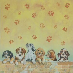Foglio scrap singolo cani