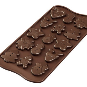 Stampo choco xmas buttons in silicone
