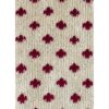 Tubolare Lily lurex avorio e rosso