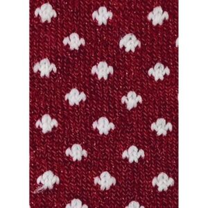 Tubolare Lily lurex bordeaux e bianco