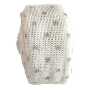 Tubolare mini dots latte e tortora