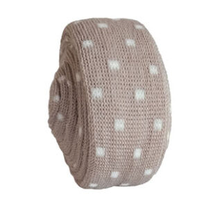 Tubolare mini dots tortora e latte