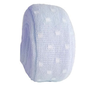 Tubolare mini dots azzurro e latte