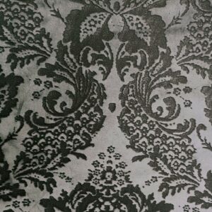 Velluto devorè broccato grigio chiaro 50x70 Renkalik