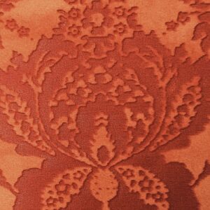 Velluto devorè broccato terracotta 50x70 Renkalik