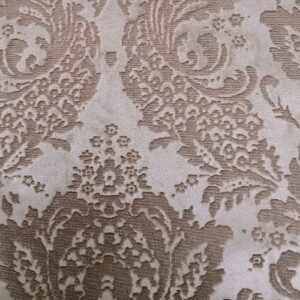 Velluto devorè broccato tortora 50x70 Renkalik
