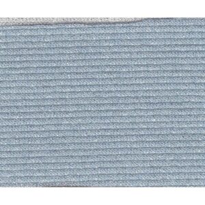 Tessuto Ribby lurex a coste azzurro e argento 50x105cm