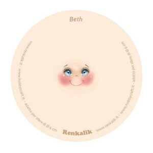 Viso piccolo stampato su tessuto Beth