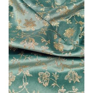 Velluto glitter broderie acquamarina 50x70 Renkalik