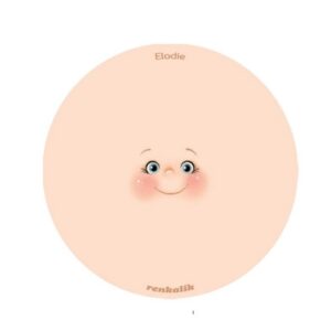 Viso mini stampato su tessuto Elodie
