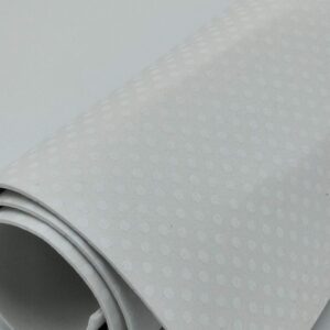 Moosgummi panna pois bianchi 2mm Stafil