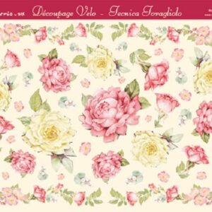 Carta velo Rose gialle e rosa Stamperia