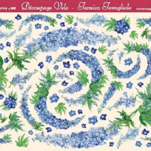Carta velo Delphinium Stamperia