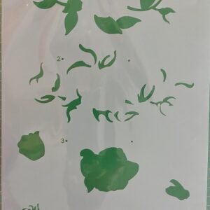 Stencil C Bocciolo di rosa doppia battuta Stamperia