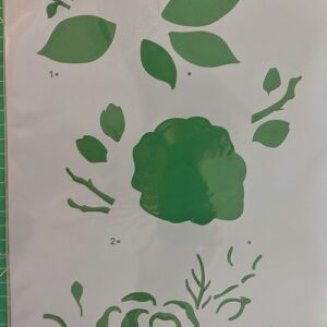 Stencil C Fiore doppia battuta Stamperia