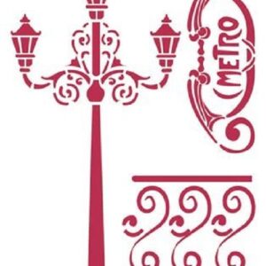 Stencil D Stile Liberty Stamperia