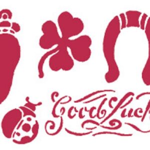 Stencil D Good luck Stamperia