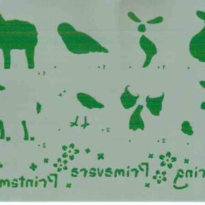 Stencil D Fattoria doppia battuta Stamperia