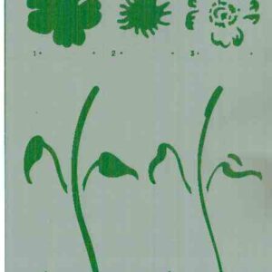 Stencil D Fiore doppia battuta Stamperia